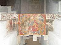 France, Drome, Saint Paul 3 Chateaux, Cathedrale, Peinture murale (7), Christ en gloire